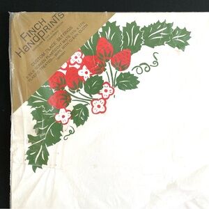 New Cottagecore Strawberry Blossom Vintage Placemats Set of 6